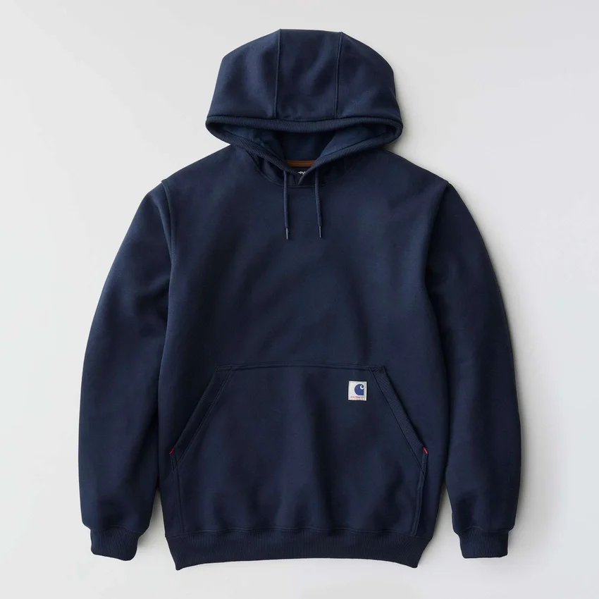 Camisola com capuz de malha polar pesada da série Crafted para homem