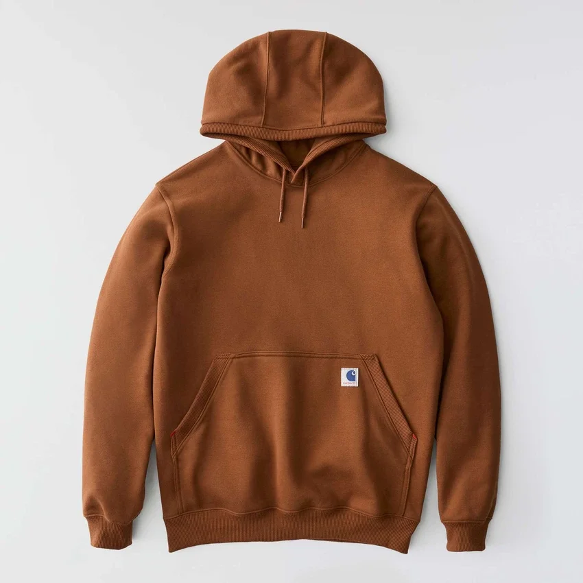 Camisola com capuz de malha polar pesada da série Crafted para homem
