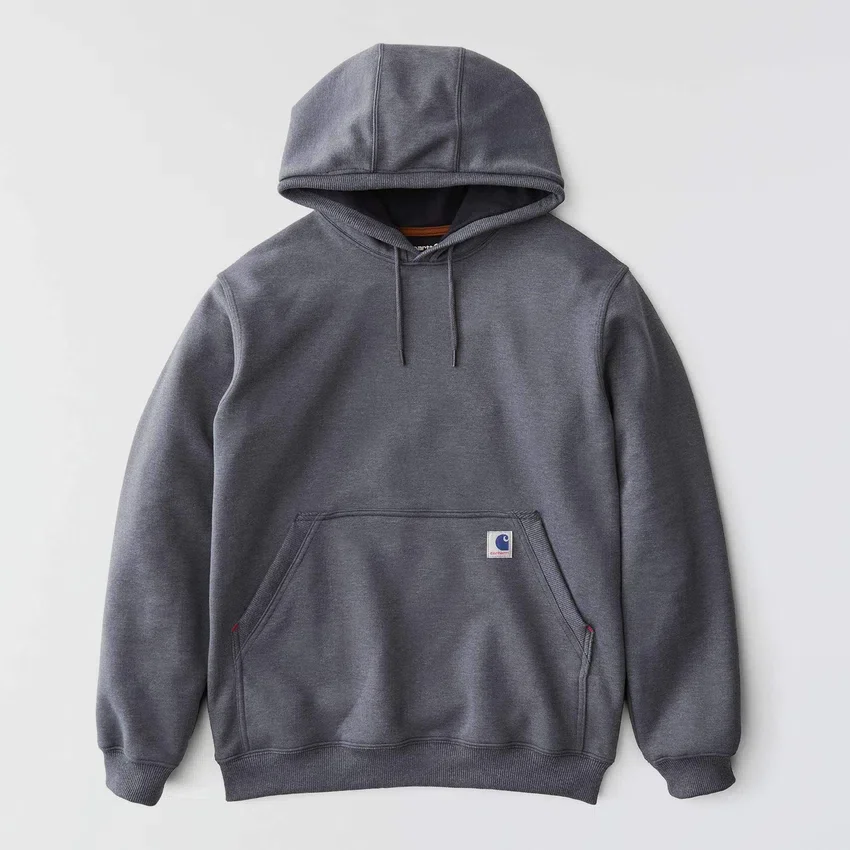 Camisola com capuz de malha polar pesada da série Crafted para homem