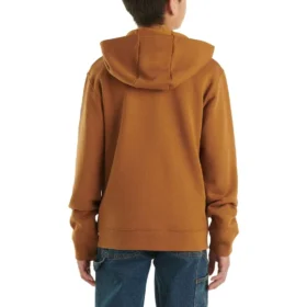 Camisola com capuz de manguitos compridos e fecho completo com logótipo para rapazes (Crianças/Jovens)