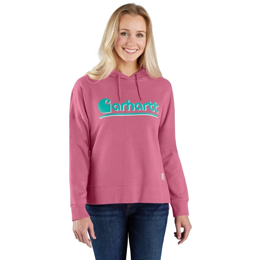 Camisola com capuz e estampado para mulher, em Tencel leve e de corte largo