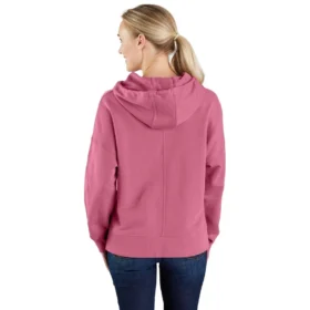 Camisola com capuz e estampado para mulher, em Tencel leve e de corte largo