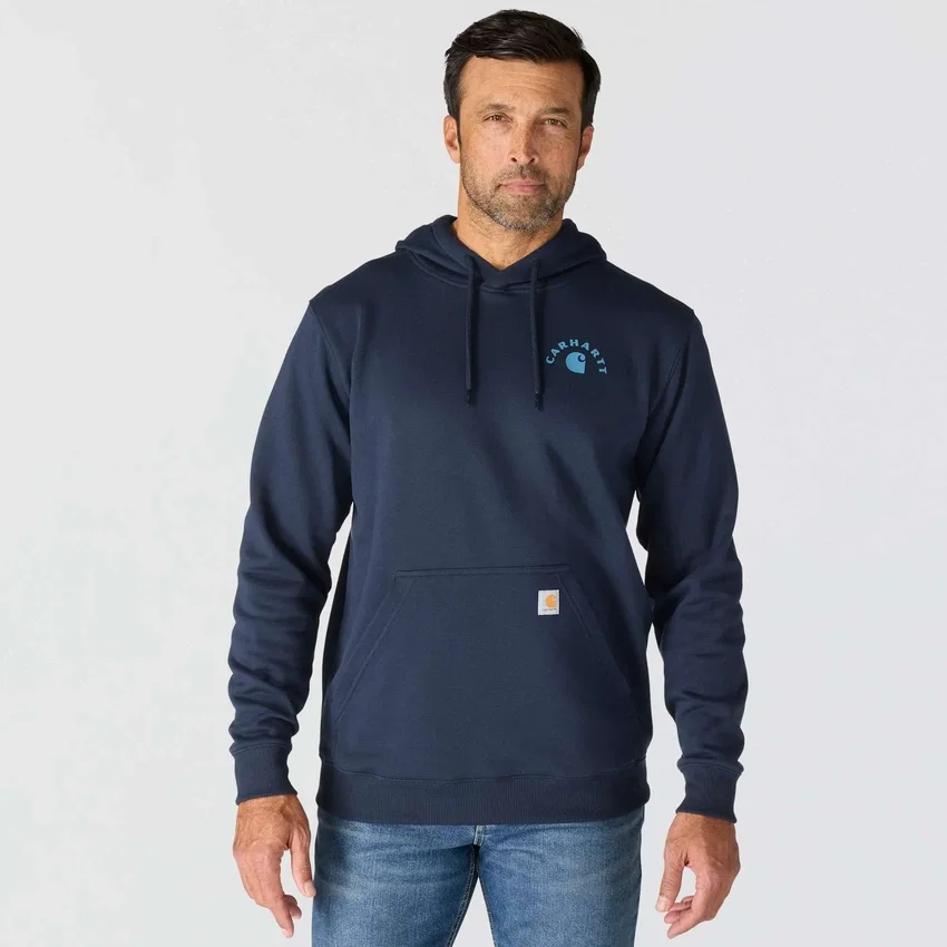 Camisola com capuz e estampado Sawyer Work para homem