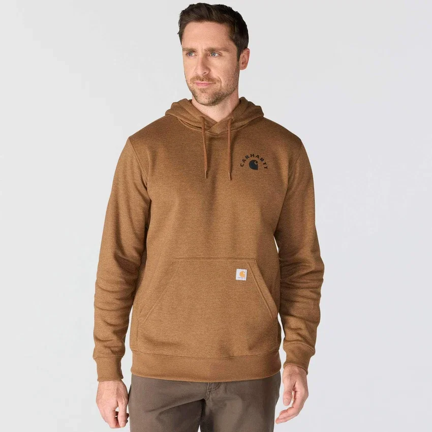 Camisola com capuz e estampado Sawyer Work para homem