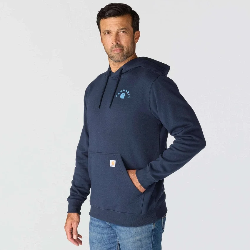 Camisola com capuz e estampado Sawyer Work para homem