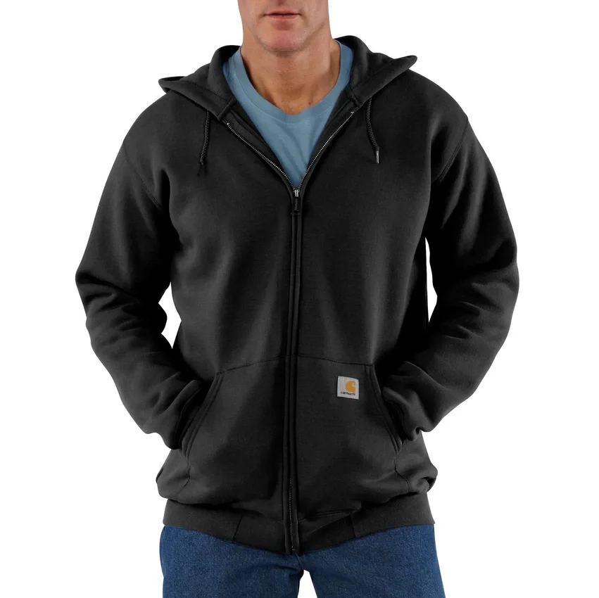 Camisola com capuz e fecho completo de corte largo Marquette para homem