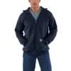 Camisola com capuz e fecho completo de corte largo Marquette para homem