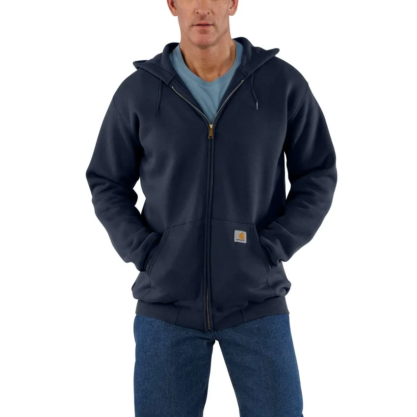Camisola com capuz e fecho completo de corte largo Marquette para homem