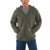 Camisola com capuz e fecho completo de corte largo Marquette para homem