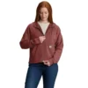 Camisola com capuz e fecho completo leve em Tencel para mulher