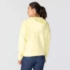 Camisola com capuz e fecho completo leve em Tencel para mulher