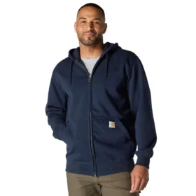 Camisola com capuz e fecho completo Paxton para homem, resistente e repelente à água - Hoodies carhartt Rain Defender