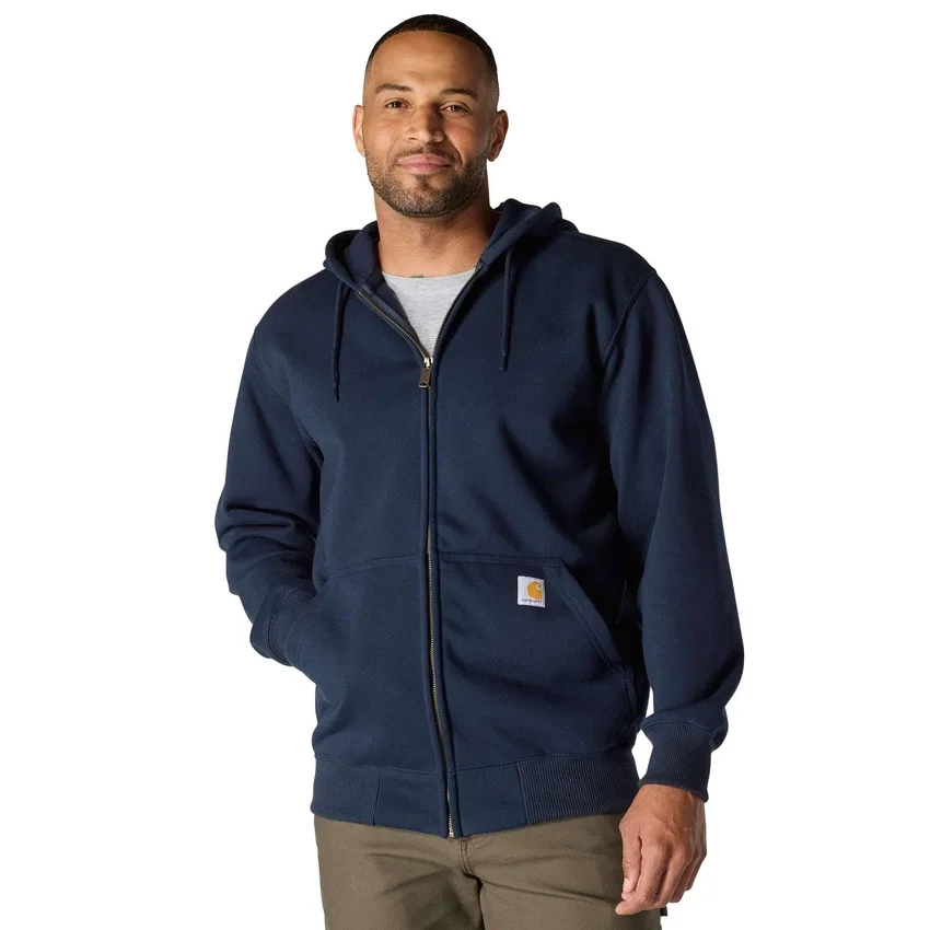 Camisola com capuz e fecho completo Paxton para homem, resistente e repelente à água - Hoodies carhartt Rain Defender