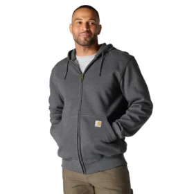 Camisola com capuz e fecho completo Paxton para homem, resistente e repelente à água - Hoodies carhartt Rain Defender