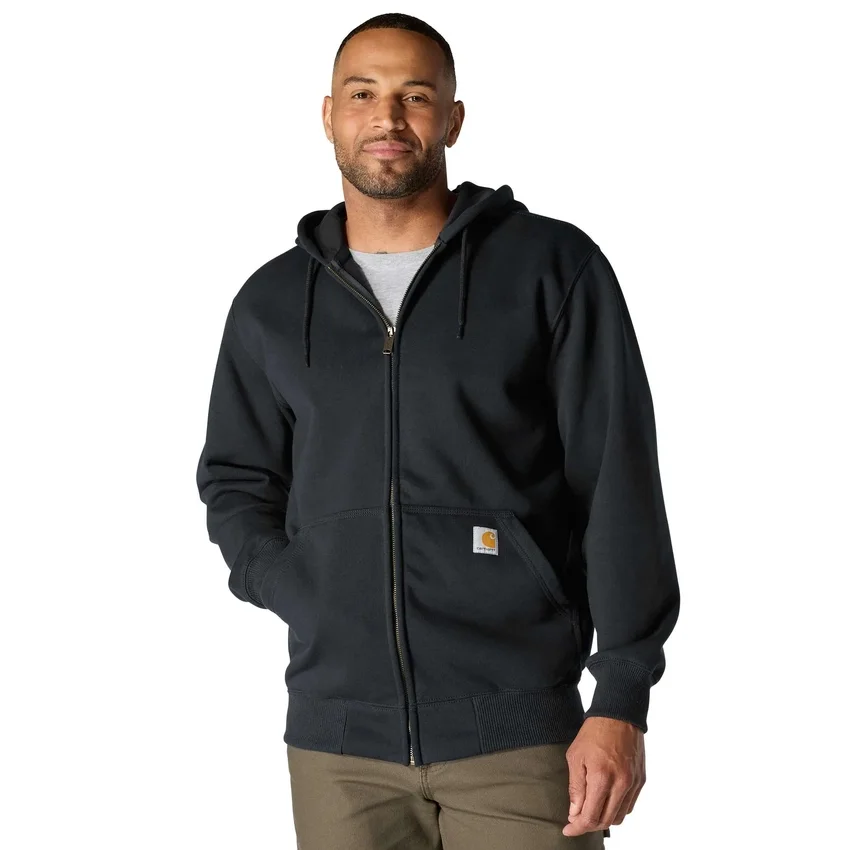 Camisola com capuz e fecho completo Paxton para homem, resistente e repelente à água - Hoodies carhartt Rain Defender