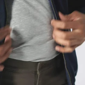 Camisola com capuz e fecho completo Paxton para homem, resistente e repelente à água – Hoodies carhartt Rain Defender