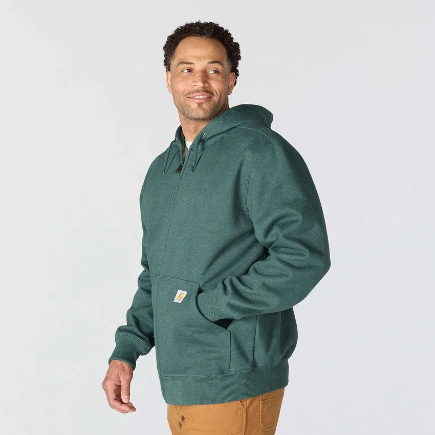 Camisola com capuz e fecho completo Paxton para homem, resistente e repelente à água - Hoodies carhartt Rain Defender