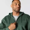 Camisola com capuz e fecho completo Paxton para homem, resistente e repelente à água - Hoodies carhartt Rain Defender
