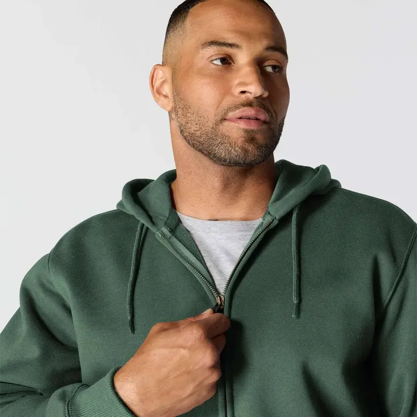 Camisola com capuz e fecho completo Paxton para homem, resistente e repelente à água - Hoodies carhartt Rain Defender