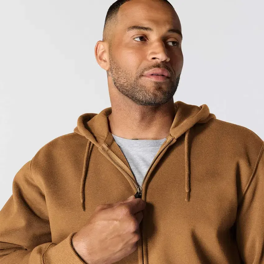 Camisola com capuz e fecho completo Paxton para homem, resistente e repelente à água - Hoodies carhartt Rain Defender