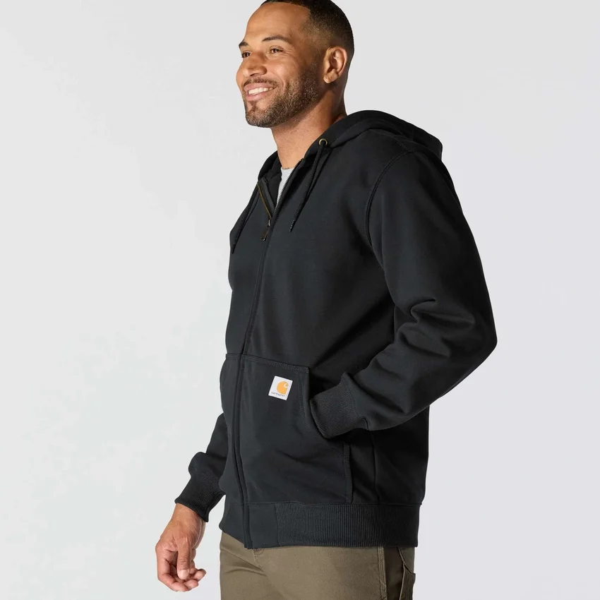 Camisola com capuz e fecho completo Paxton para homem, resistente e repelente à água - Hoodies carhartt Rain Defender