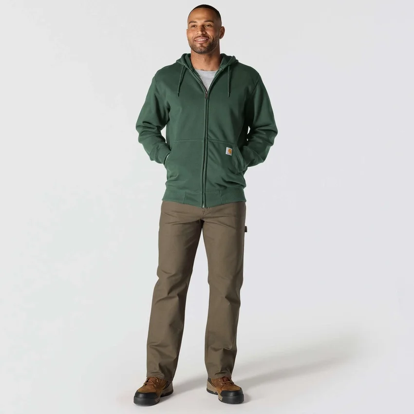 Camisola com capuz e fecho completo Paxton para homem, resistente e repelente à água - Hoodies carhartt Rain Defender