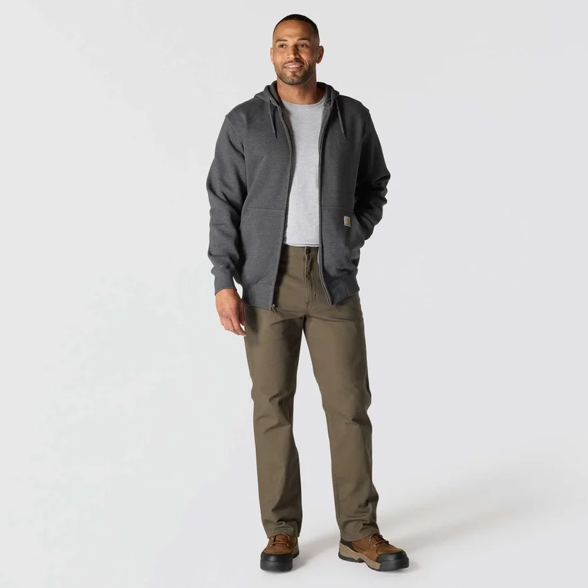 Camisola com capuz e fecho completo Paxton para homem, resistente e repelente à água - Hoodies carhartt Rain Defender