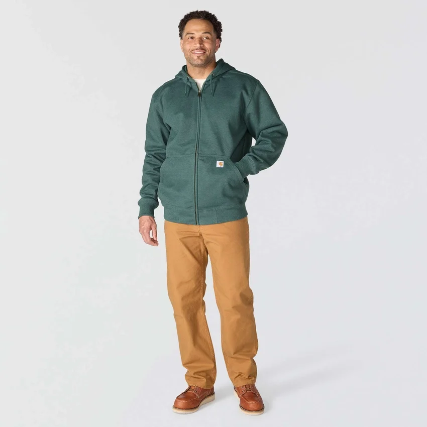 Camisola com capuz e fecho completo Paxton para homem, resistente e repelente à água - Hoodies carhartt Rain Defender