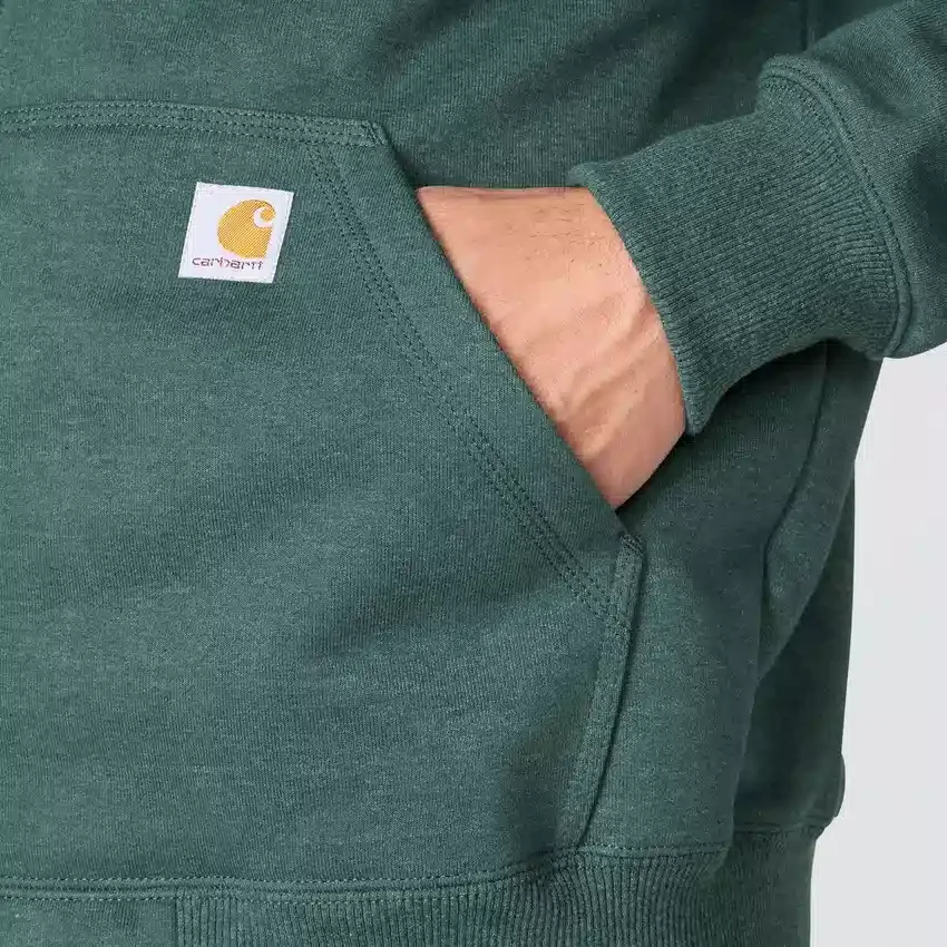 Camisola com capuz e fecho completo Paxton para homem, resistente e repelente à água - Hoodies carhartt Rain Defender
