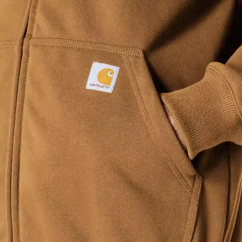 Camisola com capuz e fecho completo Paxton para homem, resistente e repelente à água - Hoodies carhartt Rain Defender