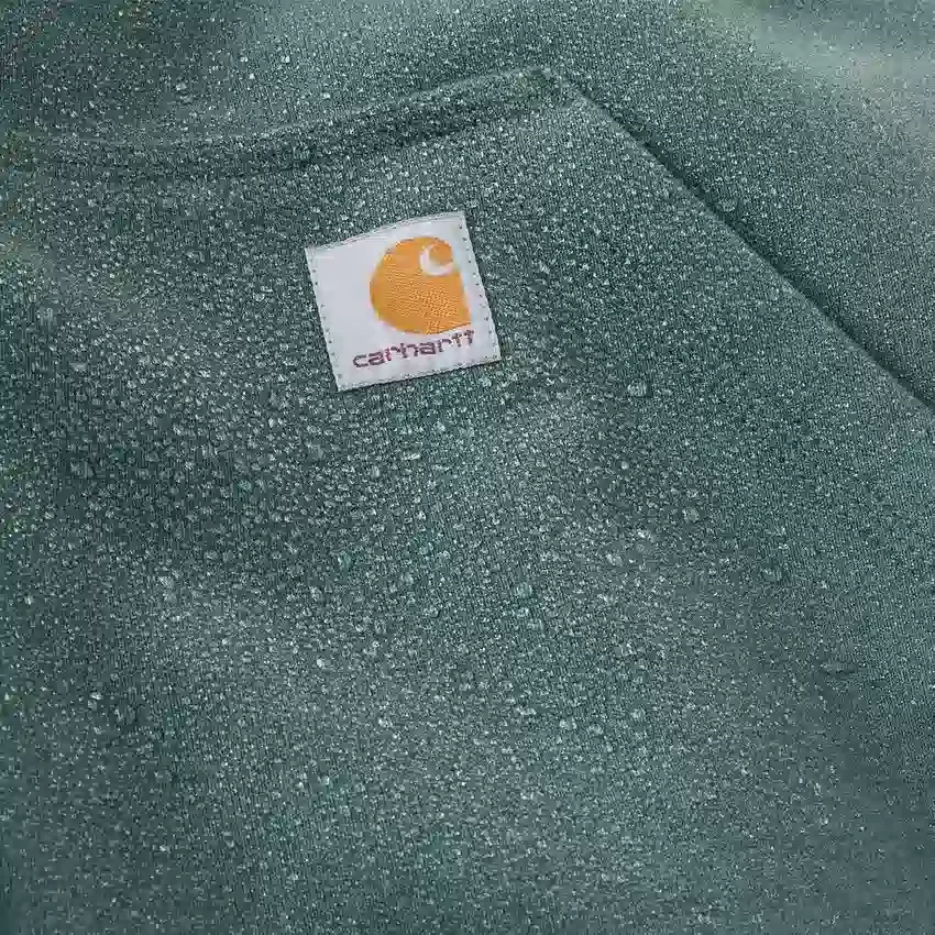 Camisola com capuz e fecho completo Paxton para homem, resistente e repelente à água - Hoodies carhartt Rain Defender