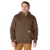 Camisola com capuz e fecho de 1/4 de comprimento Paxton para homem, resistente e repelente à água - Hoodies carhartt Rain Defender