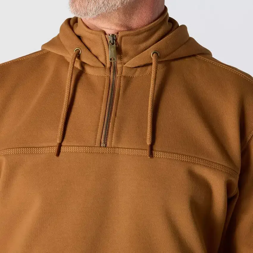 Camisola com capuz e fecho de 1/4 de comprimento Paxton para homem, resistente e repelente à água - Hoodies carhartt Rain Defender