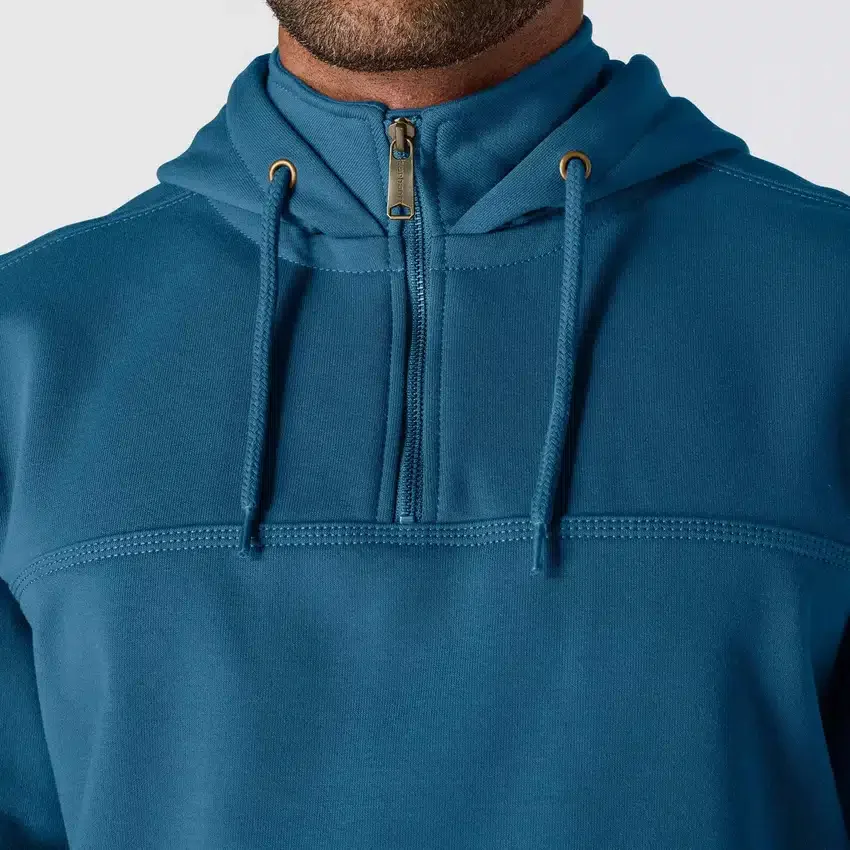 Camisola com capuz e fecho de 1/4 de comprimento Paxton para homem, resistente e repelente à água - Hoodies carhartt Rain Defender