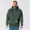 Camisola com capuz e fecho de 1/4 de comprimento Paxton para homem, resistente e repelente à água - Hoodies carhartt Rain Defender