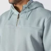 Camisola com capuz e fecho de 1/4 de comprimento Paxton para homem, resistente e repelente à água - Hoodies carhartt Rain Defender