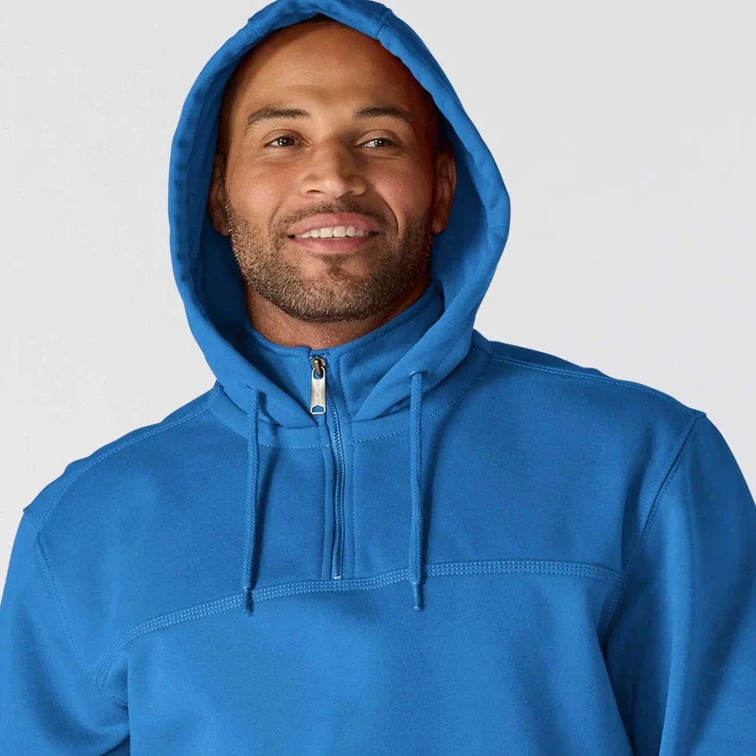 Camisola com capuz e fecho de 1/4 de comprimento Paxton para homem, resistente e repelente à água - Hoodies carhartt Rain Defender