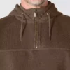 Camisola com capuz e fecho de 1/4 de comprimento Paxton para homem, resistente e repelente à água - Hoodies carhartt Rain Defender