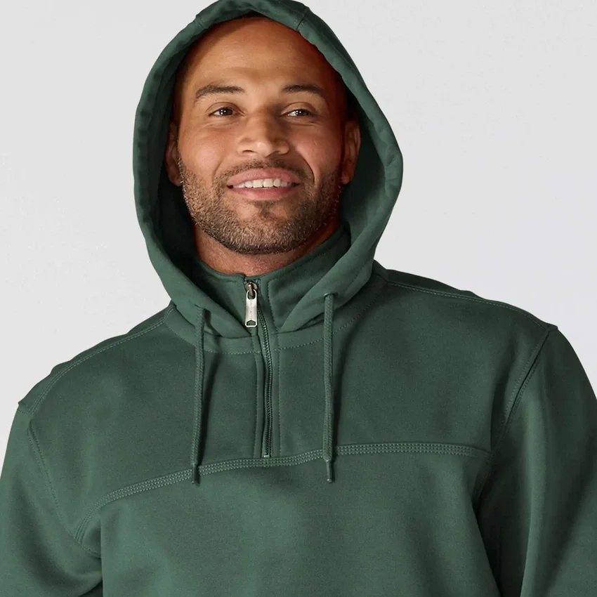 Camisola com capuz e fecho de 1/4 de comprimento Paxton para homem, resistente e repelente à água - Hoodies carhartt Rain Defender