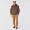 Camisola com capuz e fecho de 1/4 de comprimento Paxton para homem, resistente e repelente à água - Hoodies carhartt Rain Defender
