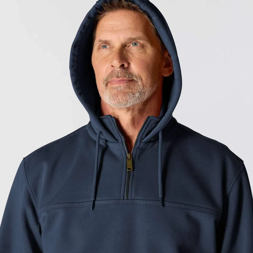 Camisola com capuz e fecho de 1/4 de comprimento Paxton para homem, resistente e repelente à água - Hoodies carhartt Rain Defender