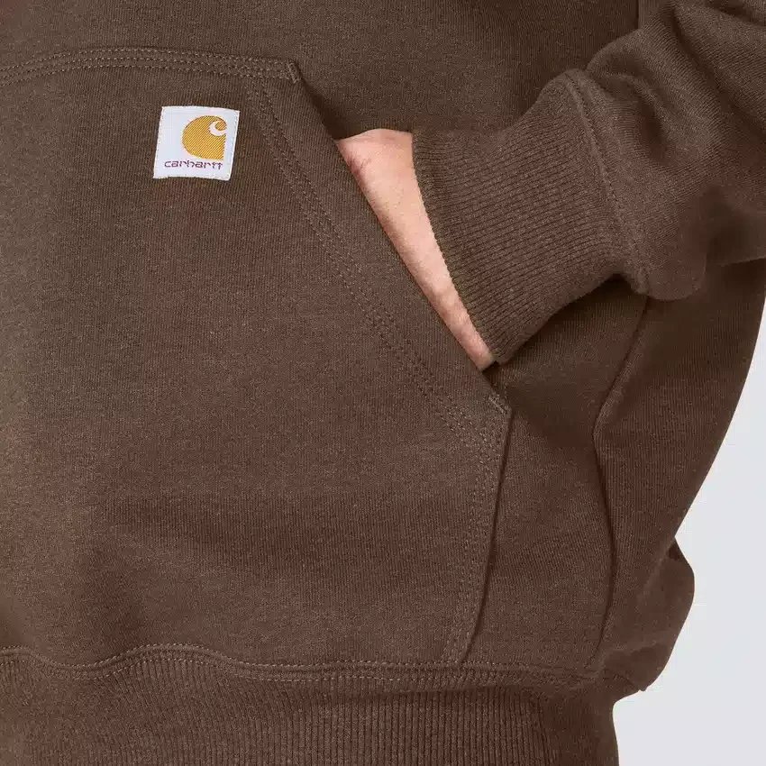 Camisola com capuz e fecho de 1/4 de comprimento Paxton para homem, resistente e repelente à água - Hoodies carhartt Rain Defender