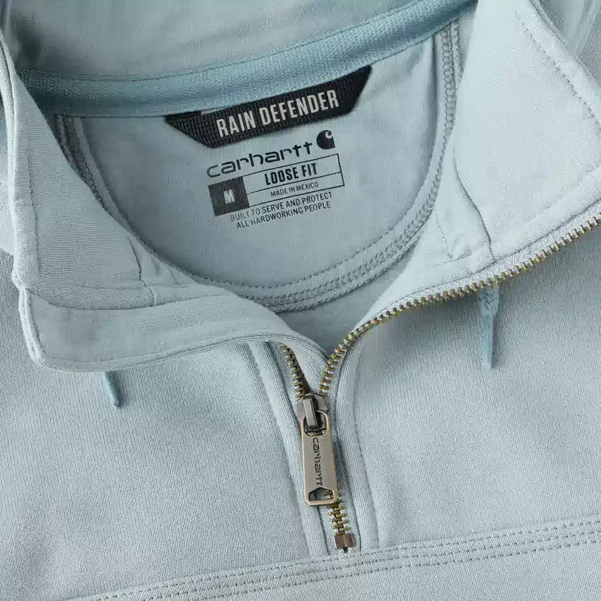 Camisola com capuz e fecho de 1/4 de comprimento Paxton para homem, resistente e repelente à água - Hoodies carhartt Rain Defender