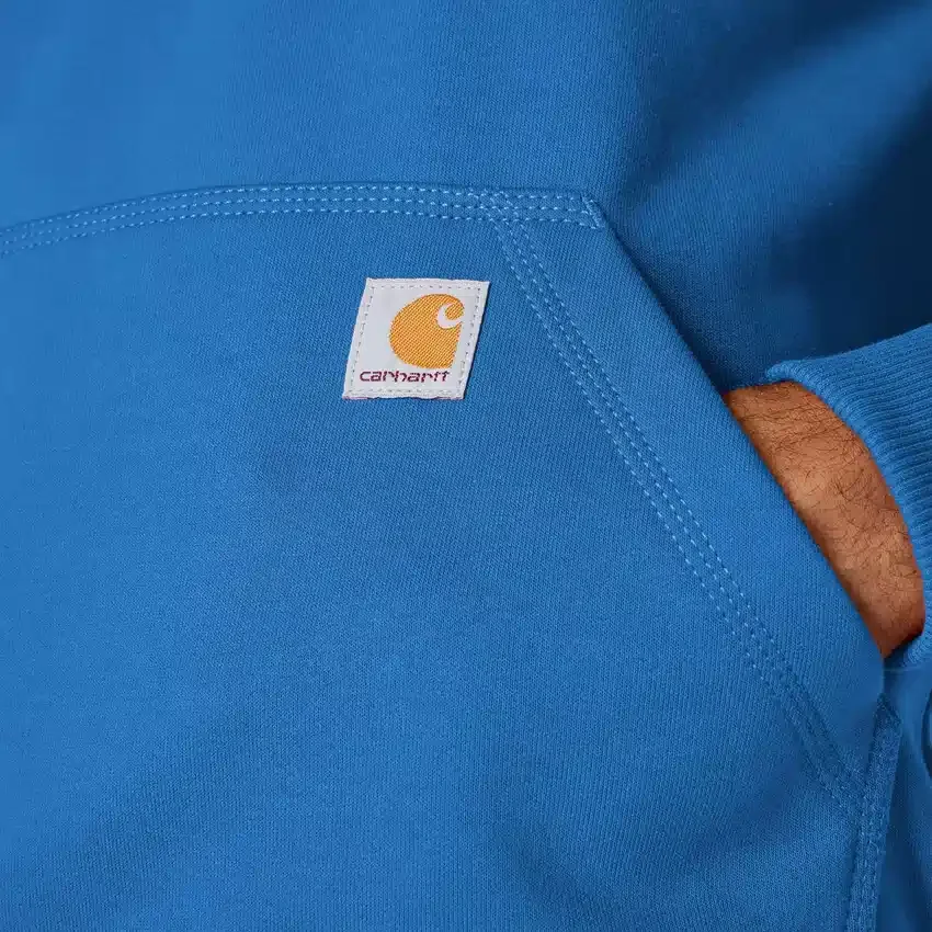 Camisola com capuz e fecho de 1/4 de comprimento Paxton para homem, resistente e repelente à água - Hoodies carhartt Rain Defender