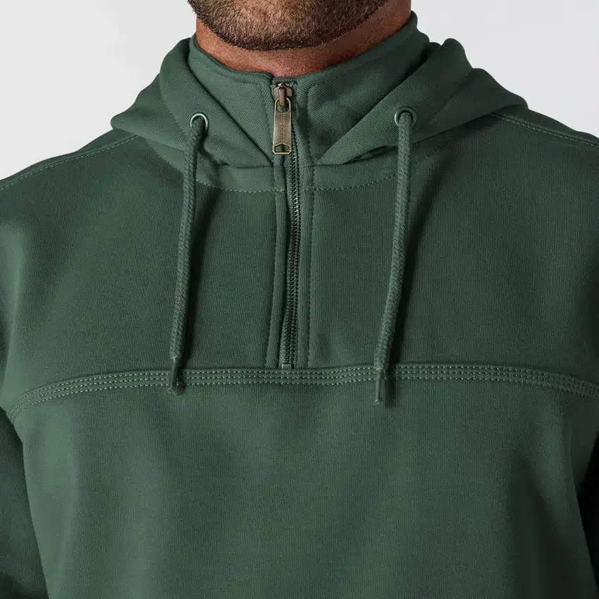 Camisola com capuz e fecho de 1/4 de comprimento Paxton para homem, resistente e repelente à água - Hoodies carhartt Rain Defender