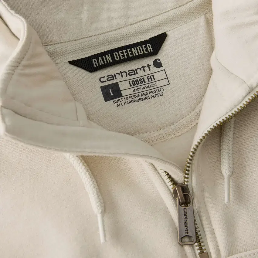 Camisola com capuz e fecho de 1/4 de comprimento Paxton para homem, resistente e repelente à água - Hoodies carhartt Rain Defender