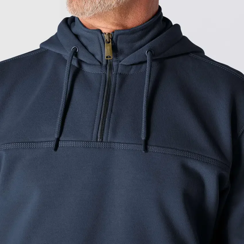 Camisola com capuz e fecho de 1/4 de comprimento Paxton para homem, resistente e repelente à água - Hoodies carhartt Rain Defender