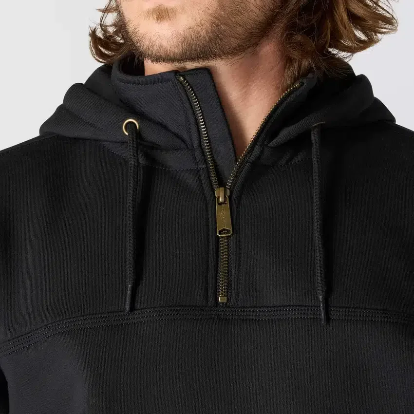 Camisola com capuz e fecho de 1/4 de comprimento Paxton para homem, resistente e repelente à água - Hoodies carhartt Rain Defender