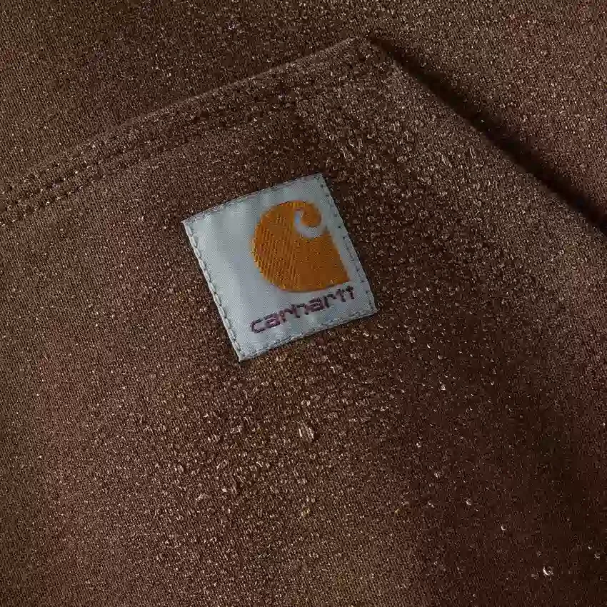 Camisola com capuz e fecho de 1/4 de comprimento Paxton para homem, resistente e repelente à água - Hoodies carhartt Rain Defender