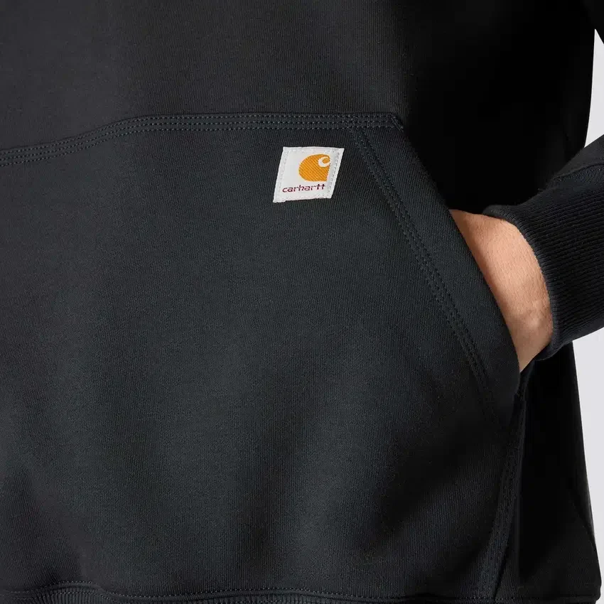 Camisola com capuz e fecho de 1/4 de comprimento Paxton para homem, resistente e repelente à água - Hoodies carhartt Rain Defender